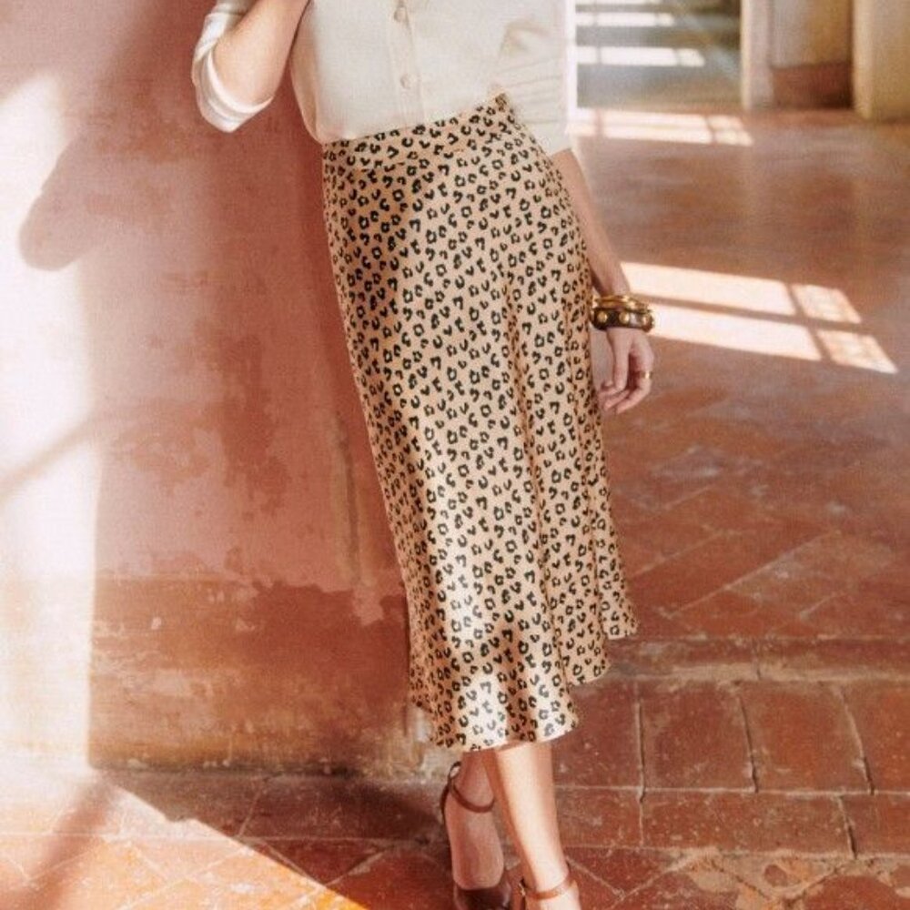 Sézane Sandy Skirt Leopard Print - Picture 9 of 9